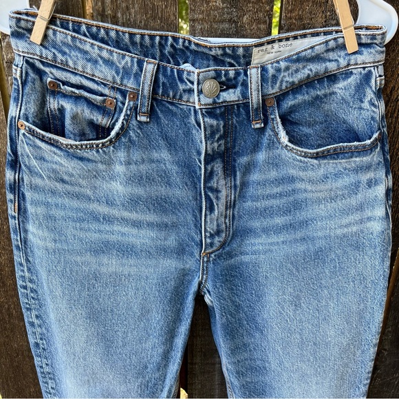 Rag & Bone Wm’s Nina High-Rise Ankle Cigarette Jean In Norwalk Wash Sz 28 - Picture 11 of 16